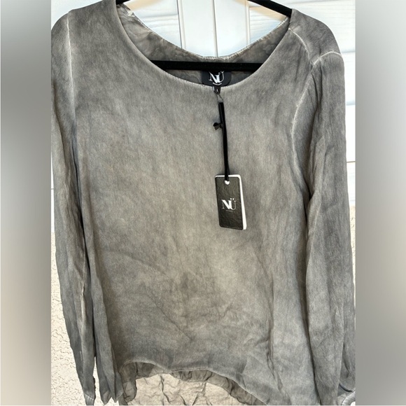 NU DENMARK Tops - NEW NU DENMARK Long Sleeve Silk Blend Top